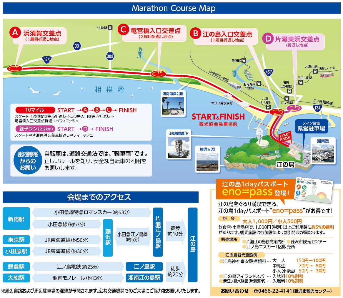 来週末は湘南藤沢マラソン開催です。