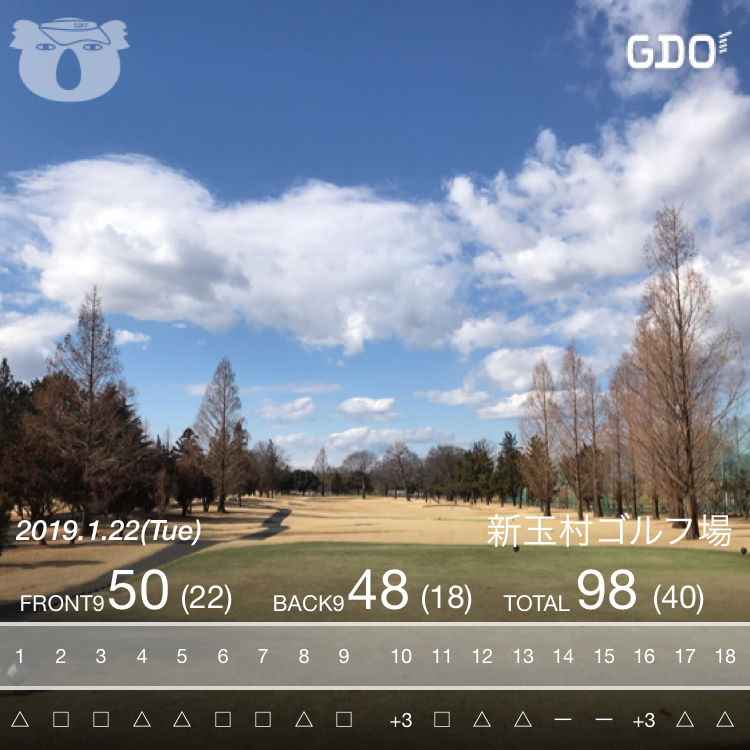 今年お初のゴル活